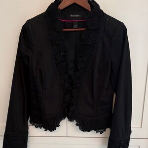 White House Black Market Black Lace Women's Blazer